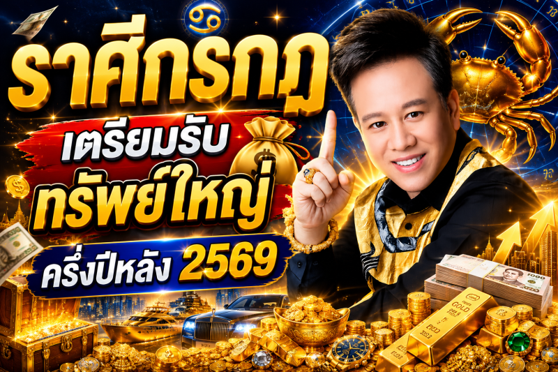 ♋ ราศีกรกฎ จุดเปลี่ยนชีวิตครั้งใหญ่ ครึ่งปีหลัง 2569 เงิน งาน โชคลาภ พุ่งสุดขีด