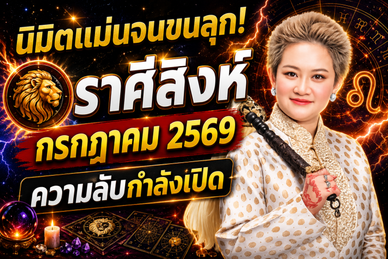 🔮 นิมิตแม่นจนขนลุก! ♌️ ราศีสิงห์ หมอปลาย เผยความลับของเดือนกรกฎาคม 2569 ⚠️✨