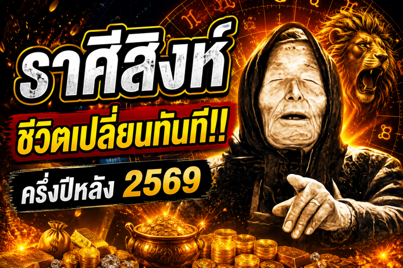 ♌ ราศีสิงห์ ครึ่งปีหลัง 2569 ดาวโชคลาภหนุนแรง มีเกณฑ์เป็นเศรษฐีแบบไม่ทันตั้งตัว