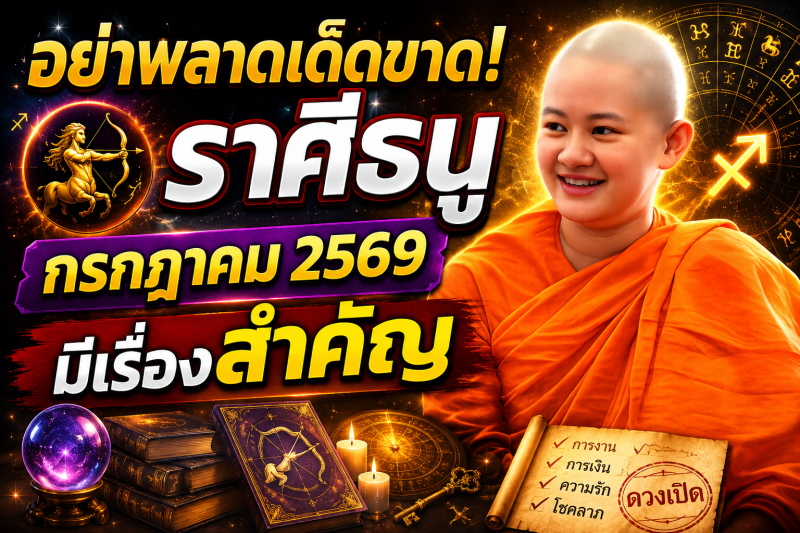 ⚠️ อย่าพลาดเด็ดขาด! ♐️ ราศีธนู หมอปลาย เตือนสิ่งสำคัญก่อนเข้าสู่เดือนกรกฎาคม 2569 🔮✨