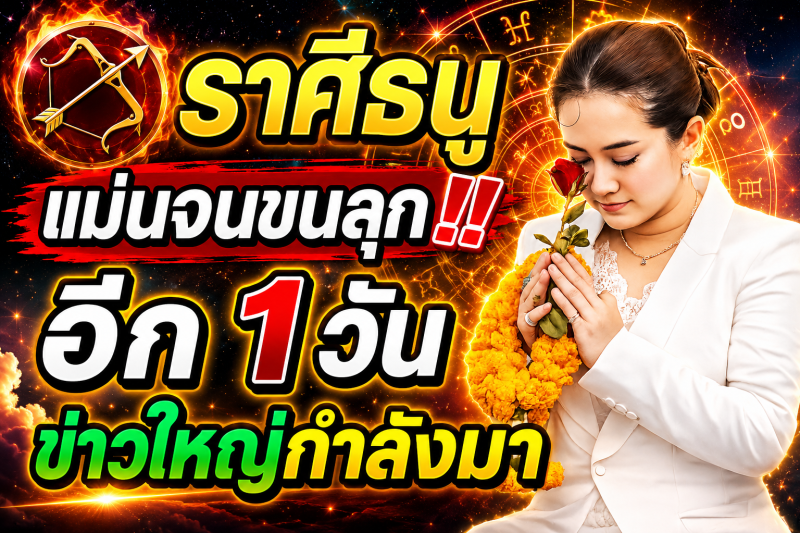 แม่นจนขนลุก‼️ คำทำนายหมอปลาย ♐ ราศีธนู อีก 1 วันข้างหน้า ชีวิตจะเปลี่ยน