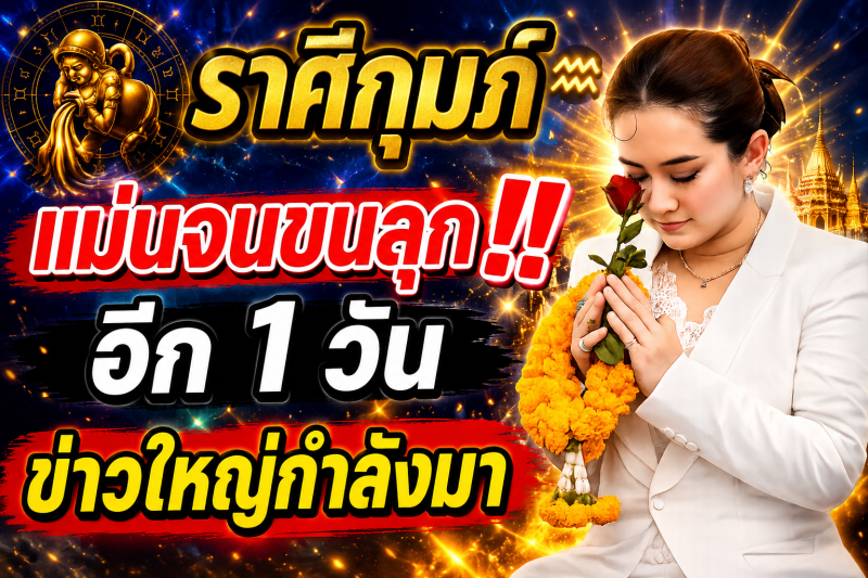 แม่นจนขนลุก‼️ คำทำนายหมอปลาย ♒ ราศีกุมภ์ อีก 1 วันข้างหน้า ชีวิตจะเปลี่ยน