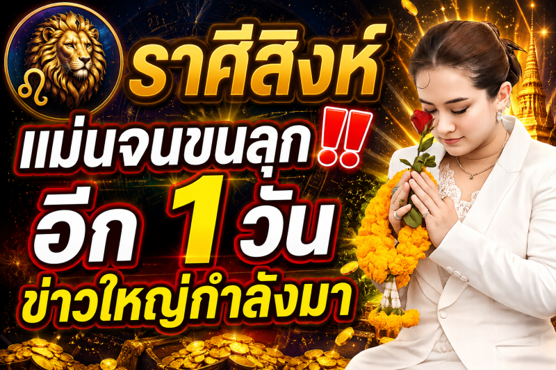 แม่นจนขนลุก‼️ คำทำนายหมอปลาย ♌ ราศีสิงห์ อีก 1 วันข้างหน้า ชีวิตจะเปลี่ยน