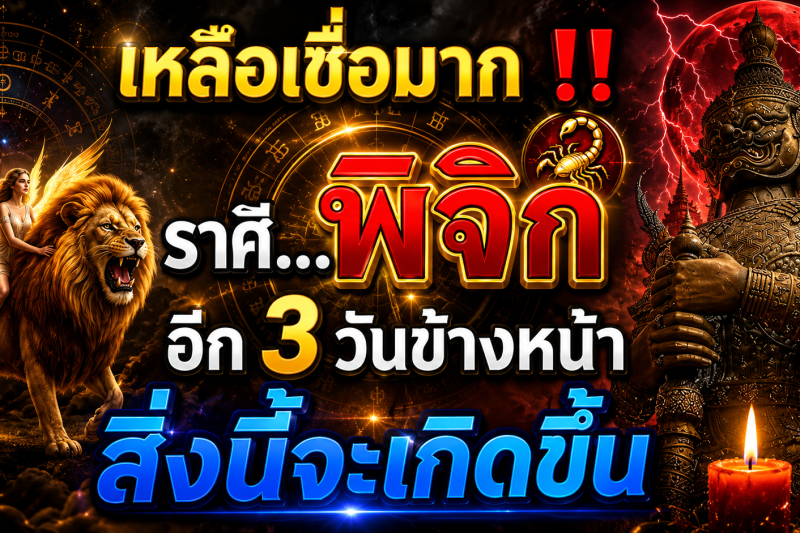 เหลือเชื่อมาก‼️ ผู้ที่เกิด ♏ ราศีพิจิก อีก 3 วันข้างหน้า สิ่งนี้จะเกิดขึ้นกับตัวท่าน