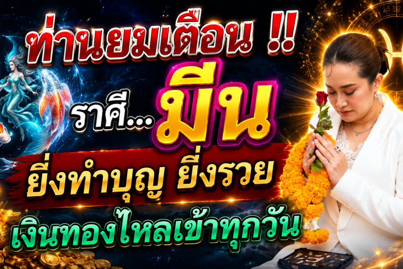 ท่านยมเตือน‼️ ถึงผู้ที่เกิดในราศีมีน ♓️ ยิ่งทำบุญยิ่งร่ำรวย เงินทองไหลเข้าทุกวัน 🎉🎉🎉