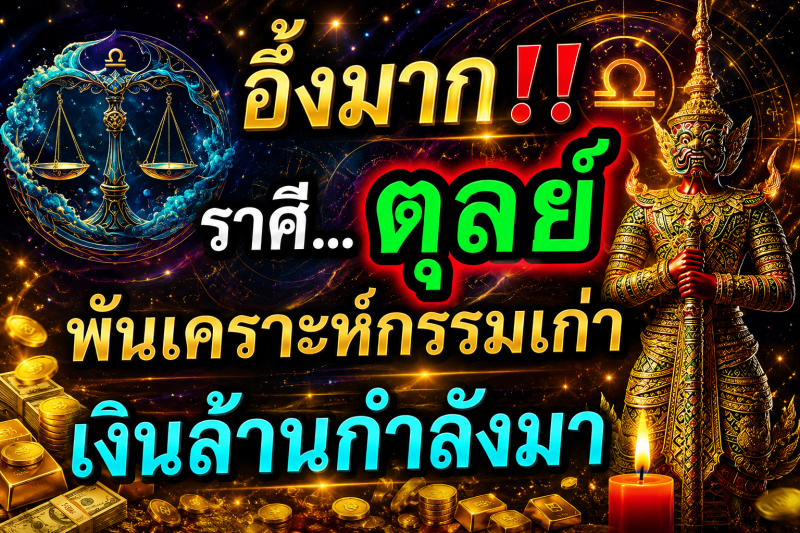 อึ้งมาก‼️ ราศีตุลย์ ♎️ กรกฎาคม 2569 ดวงจะพ้นจากเคราะห์กรรมเก่า เงินล้านกำลังมา