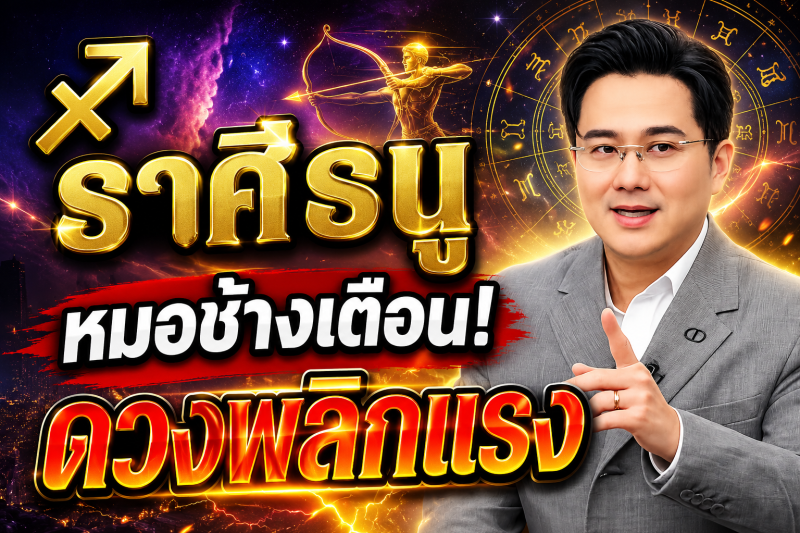 ขนลุกทั้งดวง!♐ ราศีธนู หมอช้าง เตือนแรง! เดือนสิงหาคม 2569 มีเหตุให้ชีวิตเปลี่ยนแบบไม่ทันตั้งตัว