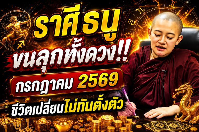 ขนลุกทั้งดวง! ♐ ราศีธนู หมอปลาย เตือนแรง! เดือนกรกฎาคม 2569 มีเหตุให้ชีวิตเปลี่ยนแบบไม่ทันตั้งตัว