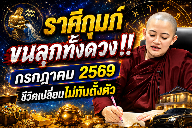 ขนลุกทั้งดวง! ♒ ราศีกุมภ์ หมอปลาย เตือนแรง! เดือนกรกฎาคม 2569 มีเหตุให้ชีวิตเปลี่ยนแบบไม่ทันตั้งตัว