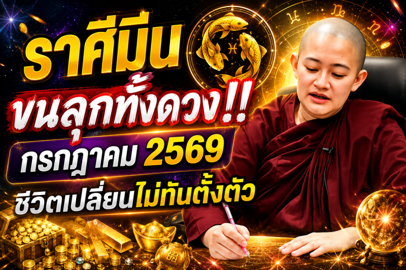 ขนลุกทั้งดวง! ♓ ราศีมีน หมอปลาย เตือนแรง! เดือนกรกฎาคม 2569 มีเหตุให้ชีวิตเปลี่ยนแบบไม่ทันตั้งตัว