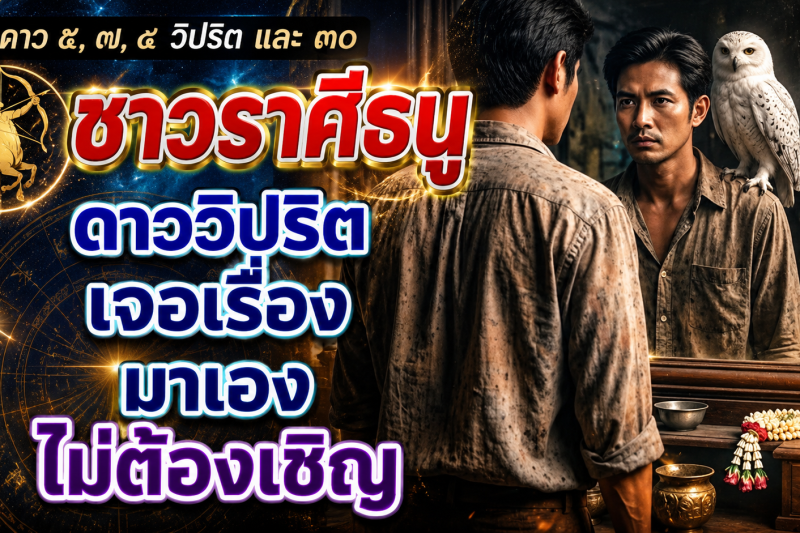 ♐ ราศีธนู ดาววิปริตมาเองไม่ต้องเชิญ! เตรียมรับมือการเปลี่ยนแปลงครั้งสำคัญ