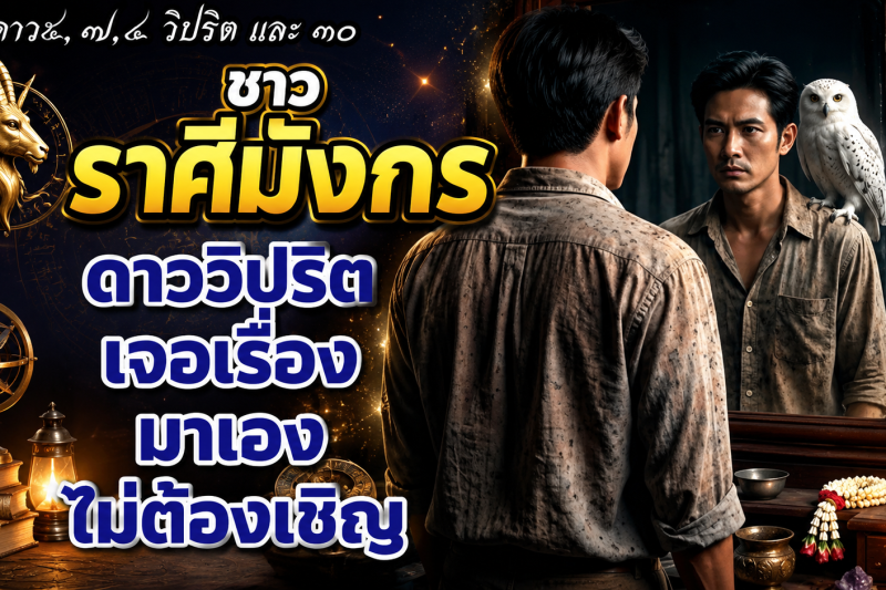 ♑ ราศีมังกร ดาววิปริตมาเองไม่ต้องเชิญ! เตรียมรับมือการเปลี่ยนแปลงครั้งสำคัญ