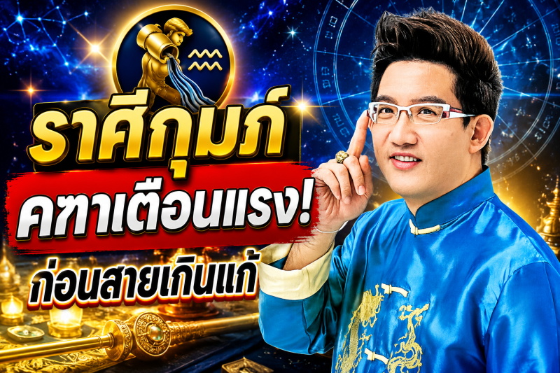 ฟังให้จบ! ♒ ราศีกุมภ์ คฑา ชินบัญชร เตือนแรง เดือนสิงหาคม 2569 ก่อนสายเกินแก้