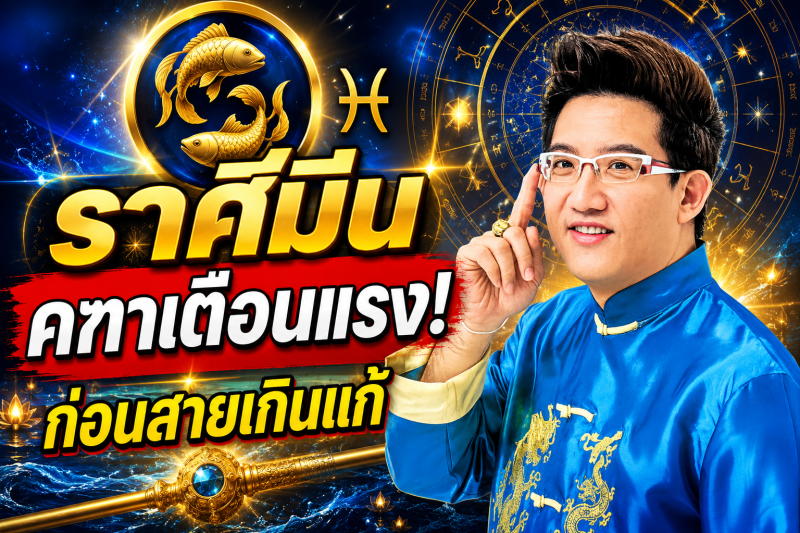 ฟังให้จบ! ♓ ราศีมีน คฑา ชินบัญชร เตือนแรง เดือนสิงหาคม 2569 ก่อนสายเกินแก้