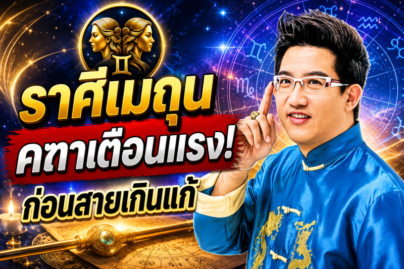 ฟังให้จบ! ♊ ราศีเมถุน คฑา ชินบัญชร เตือนแรง เดือนสิงหาคม 2569 ก่อนสายเกินแก้