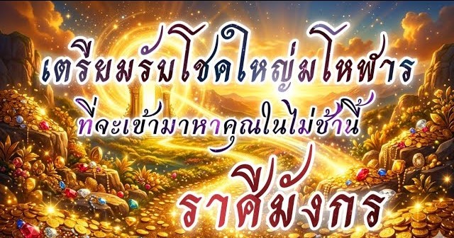ดูดวงราศีมังกร | เตรียมรับโชคใหญ่มโหฬารที่จะเข้ามาในไม่ช้านี้ 🔮
